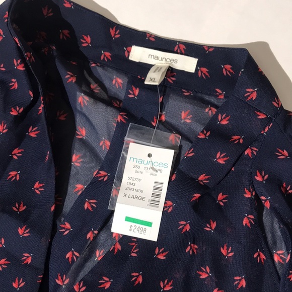 Maurices XL blouse w/ defects - Picture 2 of 5